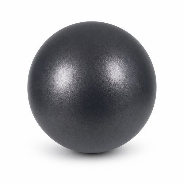 Мяч для пилатеса, фитнеса и йоги 25 см Feel Fit фитбол Черный 0278-RD фото