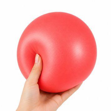 Мяч для пилатеса, фитнеса и йоги 25 см Feel Fit фитбол Красный 0278-RD фото