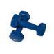 Гантель с виниловым покрытием 2 кг Feel Fit 1 шт Синий M-0289-2-RD фото 3
