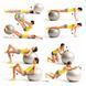 Мяч для пилатеса, фитнеса и йоги с насосом 55 см Feel Fit фитбол Серый 1055-PN фото 6