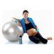 Мяч для пилатеса, фитнеса и йоги с насосом 55 см Feel Fit фитбол Серый 1055-PN фото 5