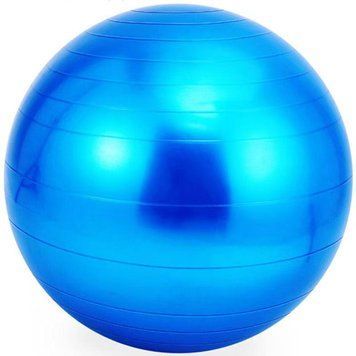 Мяч для пилатеса, фитнеса и йоги 65 см Feel Fit фитбол Синий 065-WL фото