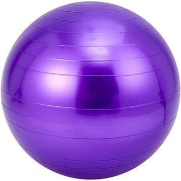 Мяч для пилатеса, фитнеса и йоги 65 см Feel Fit фитбол Фиолетовый 065-WL фото