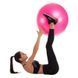 М'яч для пілатесу, фітнесу та йоги з насосом 85 см Feel Fit фітбол Рожевий 1085-PN фото 2