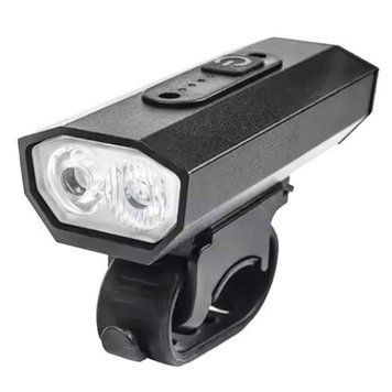 Велофонарь BK-08/01 Pro-2XPE, ALUMINUM, индикация заряда, Waterproof, акумулятор, ЗУ microUSB 10725 фото