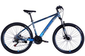 Велосипед AL 27.5'' SPACE MERCURY DD FR рама-17'' серо-синий 2025 OPS-SP-27.5-027 фото