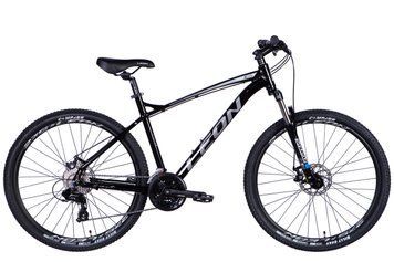 Велосипед AL 27.5'' Leon XC 100 DD рама-19'' чорний з сірим 2024 OPS-LN-27.5-181 фото