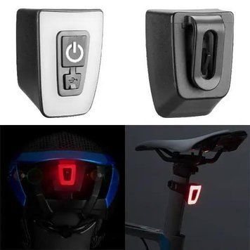 Велосипедний задній стоп T11-15LED (ЗП microUSB, вбудований Li-Ion акумулятор, вологозахист IPx5, 5P) 7647 фото