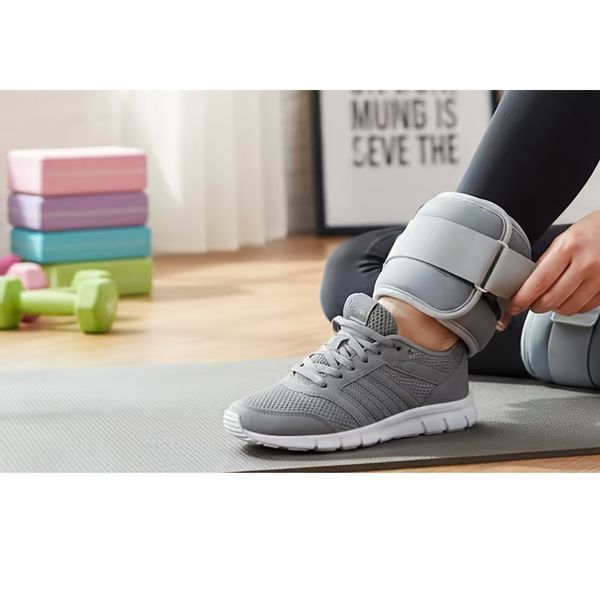 Регульовані обважнювачі для рук і ніг, спортивні манжети 2 кг 2 шт Feel Fit сірий UTZ-04-GR фото