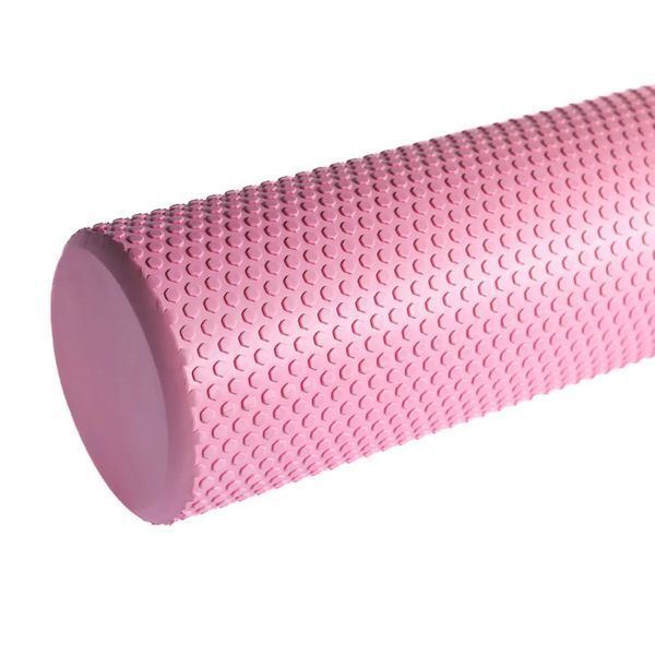 Массажный ролик гладкий рулон для йоги, фитнеса 45*15 см Feel Fit Розовый 02466-BL фото