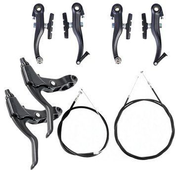 Набір гальм для дитячого велосипеда обідні V-brake Feel Fit чорні VS-001-3 фото