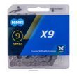 Цепь KMC X9 9 скоростей 114 звеньев + замок