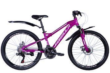 Велосипед AL 24'' Formula BLACKWOOD 1.0 DD FR рама-12,5'' фіолетовий 2024 крила, крило пер., крило зад., OPS-FR-24-404 фото