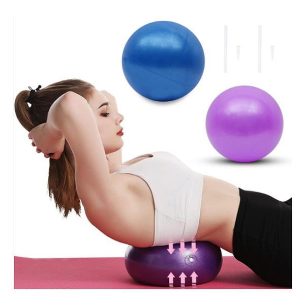 Мяч для пилатеса, фитнеса и йоги 25 см Feel Fit фитбол Синий 0278-RD фото