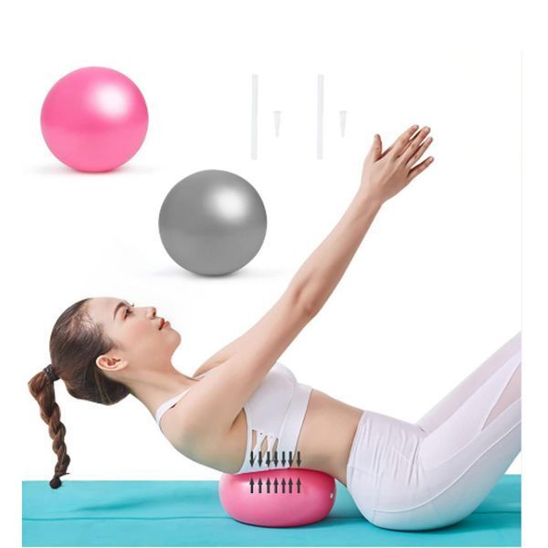 Мяч для пилатеса, фитнеса и йоги 25 см Feel Fit фитбол Розовый 0278-RD фото