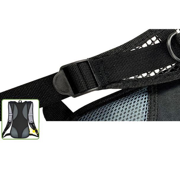 Мультиспортивний рюкзак 5 л с гидратором 2 л Feel Fit Черно-красный RZ-003 фото