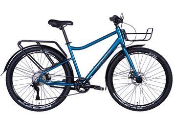 Велосипед ST 27.5'' Dorozhnik UTILITY DD CS рама-18,5'' синій 2024 крила, крило пер., крило зад., підніжка, OPS-D-27.5-001 фото