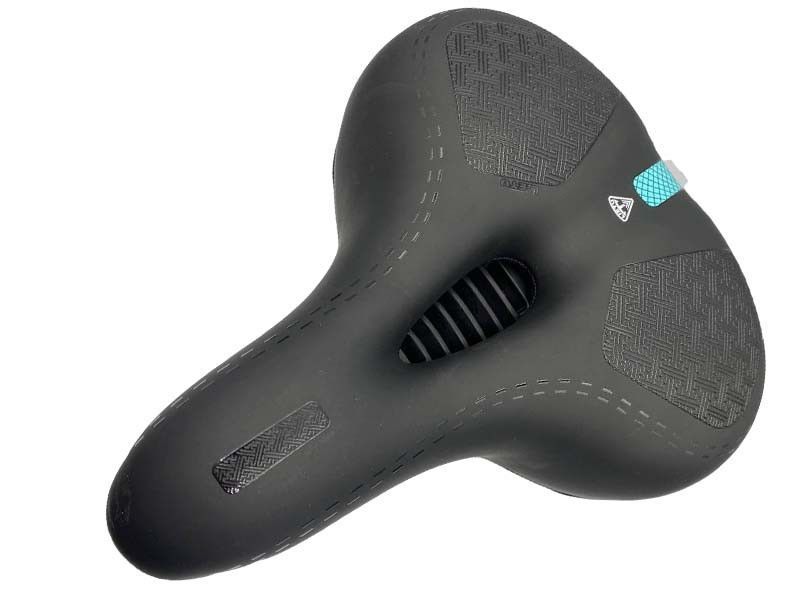 Седло для велосипеда комфортное Feel Fit черное 27*22*10 см ZD-018 фото