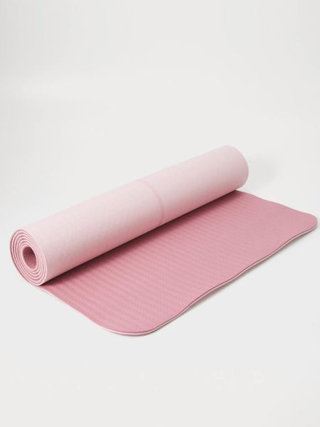 Коврик для йоги, фитнеса, двусторонний, не скользкий Feel Fit 183х61 см, 6 мм Розовый MS-0613-1-BR19 фото