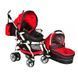 Універсальна дитяча коляска 2 в 1 NeoBaby NB702 Червоно-чорна NB702 фото 1