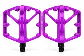 Нейлоновые велосипедные педали с шипами Feel Fit, 105&times;100 мм, 275 г платформенные педали для MTB, BMX Фиолетовый 10103008 фото