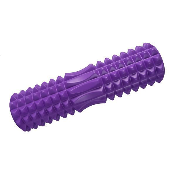 Набір для йоги Килимок двосторонній 183х61 см та рол-масажер Feel Fit 45 см рожевий MS-0613-NB1 фото