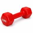 Гантель металлическая с виниловым покрытием 0.5 кг Feel Fit 1 шт Красный