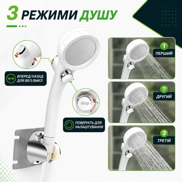 Портативний душ на акумуляторі, 4800 мАг, з дисплеєм, від USB / Акумуляторний душ / Туристичний душ / Похідний душ DSU-001 фото